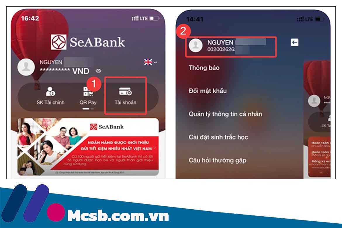 Cách chuyển tiền qua số tài khoản ngân hàng Seabank